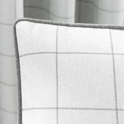 Luna Check Dove Grey Cushion -Dunelm Store 1000111908 alt01