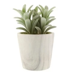 Artificial Succulent In White Marble Plant Pot -Dunelm Store 1000183132 alt03