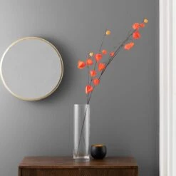 Artificial Orange Lantern Flower Stem -Dunelm Store 30025814