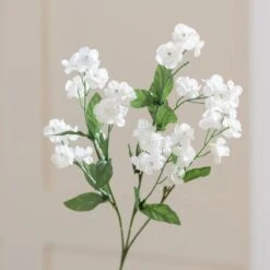 Artificial White Seventh Heaven Stem -Dunelm Store 30104408 alt01
