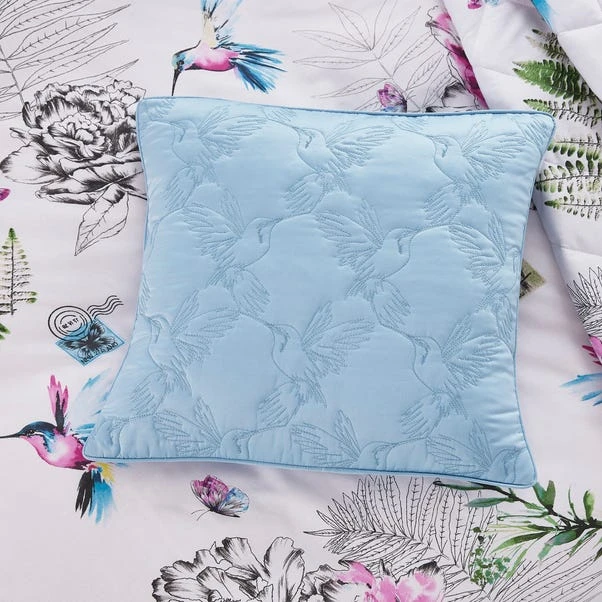 Heavenly Hummingbird Square Cushion 1 Heavenly Hummingbird Square Cushion