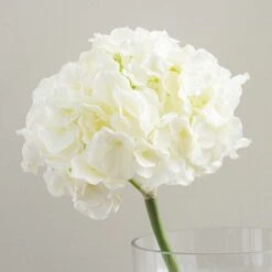Artificial Cream Hydrangea Stem -Dunelm Store 30632077 alt01