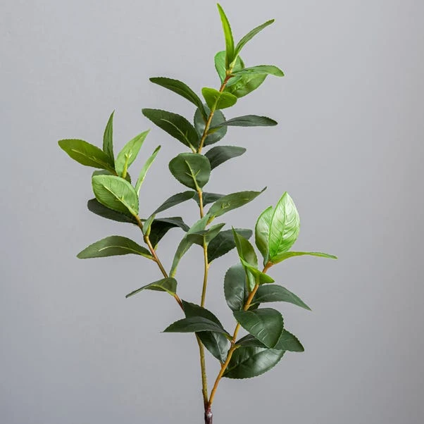 Artificial Lemon Leaf In Concrete Plant Pot 2 Artificial Lemon Leaf In Concrete Plant Pot - Image 2