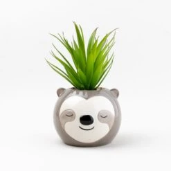 Artificial Succulent In Sloth Plant Pot