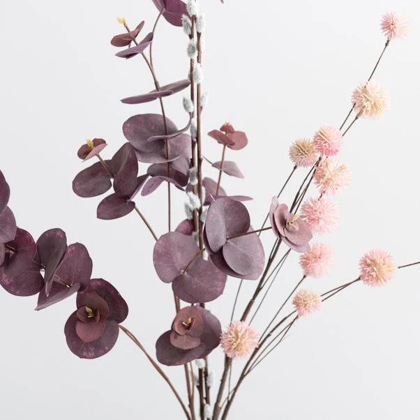 Artificial Eucalyptus Willow And Chestnut Letterbox Bouquet 2 Artificial Eucalyptus Willow And Chestnut Letterbox Bouquet - Image 2