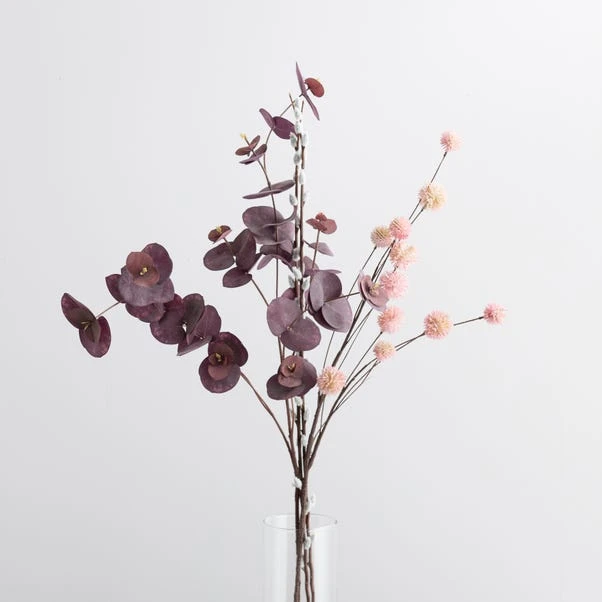 Artificial Eucalyptus Willow And Chestnut Letterbox Bouquet 3 Artificial Eucalyptus Willow And Chestnut Letterbox Bouquet - Image 3