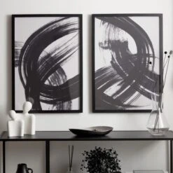 Set Of 2 Abstract Wall Prints