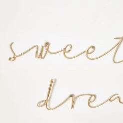 Sweet Dreams Metal Wire Words Wall Art -Dunelm Store 30765579 alt01