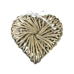 Woven Wicker Hanging Heart