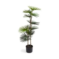 Artificial Fan Palm Tree 100cm -Dunelm Store 30792753 alt03