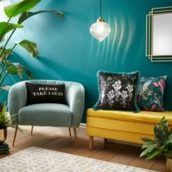 Wysteria Velour Cushion -Dunelm Store 30796412 alt06