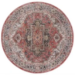 Dahria Traditional Round Rug -Dunelm Store 30815465 alt01