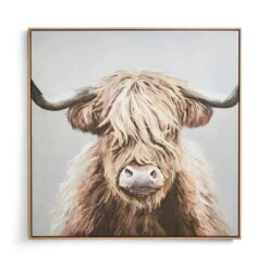 Highland Cow Framed Canvas -Dunelm Store 30829136 alt02