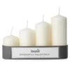 Set Of 4 Graduated Pillar Candles -Dunelm Store 30832844