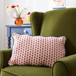 Tulip Block Cushion Navy