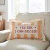 I Can Boogie Natural Cushion -Dunelm Store 30864457