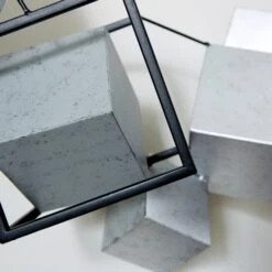 3D Cubes Metal Wall Art -Dunelm Store 30866257 alt02