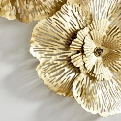 Luxe Floral Gold Metal Wall Art -Dunelm Store 30866259 alt02