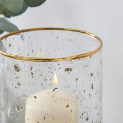 Recycled Glass Hurricane Candle Holder -Dunelm Store 30866698 alt01