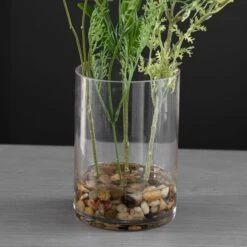 Artificial Pink And Red Wildflower Bouquet In Glass Vase -Dunelm Store 30869575 alt03