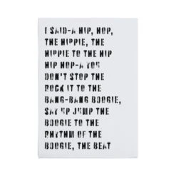 Rappers Delight Song Lyric Poster -Dunelm Store 30873346 alt02