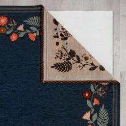 Camellia Floral Border Rug -Dunelm Store 30877544 alt02