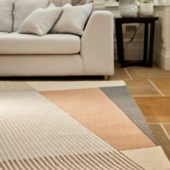 Bauhaus Geometric Abstract Rug -Dunelm Store 30883411