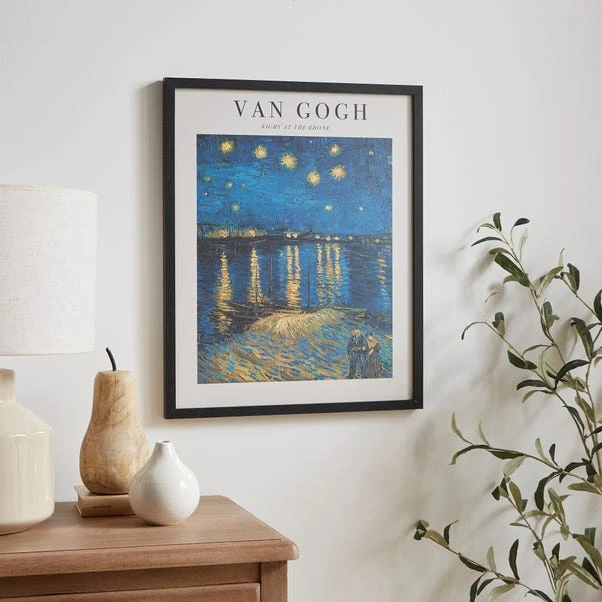 Night At The Rhone By Van Gogh Framed Print 4 Night At The Rhone By Van Gogh Framed Print - Image 4