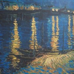 Night At The Rhone By Van Gogh Framed Print 10 Night At The Rhone By Van Gogh Framed Print -Dunelm Store 30892097 alt01