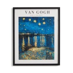 Night At The Rhone By Van Gogh Framed Print 11 Night At The Rhone By Van Gogh Framed Print -Dunelm Store 30892097 alt02