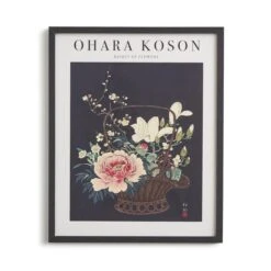 Basket Of Flowers By Ohara Koson Framed Print 11 Basket Of Flowers By Ohara Koson Framed Print -Dunelm Store 30892099 alt02