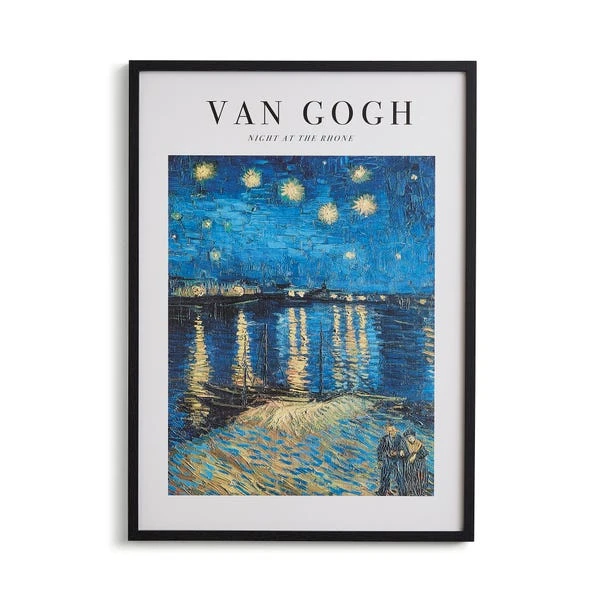 Night At The Rhone By Van Gogh Framed Print 3 Night At The Rhone By Van Gogh Framed Print - Image 3