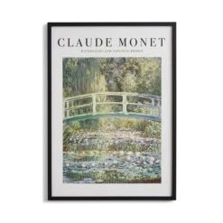 Waterlilies And Japanese Bridge By Claude Monet Framed Print -Dunelm Store 30892114 alt02