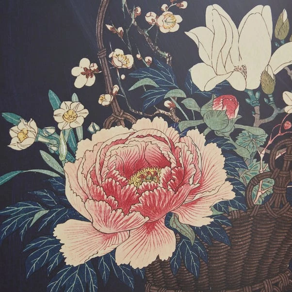 Basket Of Flowers By Ohara Koson Framed Print 2 Basket Of Flowers By Ohara Koson Framed Print - Image 2