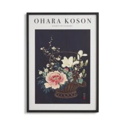 Basket Of Flowers By Ohara Koson Framed Print 8 Basket Of Flowers By Ohara Koson Framed Print -Dunelm Store 30892116 alt02