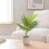 Artificial Palm Plant In White Palm Ceramic Plant Pot 6 Artificial Palm Plant In White Palm Ceramic Plant Pot -Dunelm Store 30894988