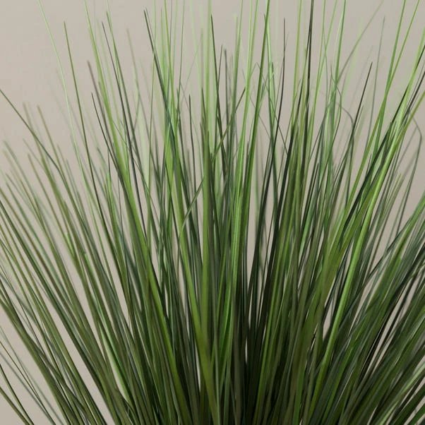 Artificial Grass In Textured White Ceramic Plant Pot 3 Artificial Grass In Textured White Ceramic Plant Pot - Image 3