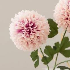 Artificial Pink Ball Dahlia Stem -Dunelm Store 30897180 alt02