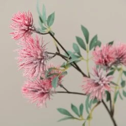 Artificial Red Thistle Stem 5 Artificial Red Thistle Stem -Dunelm Store 30897531 alt02