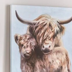 Highland Cow And Baby Canvas -Dunelm Store 30898766 alt01