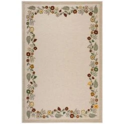 Camellia Floral Border Rug -Dunelm Store 30900186 alt04