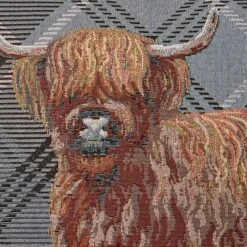 Highland Cow Tapestry Square Cushion -Dunelm Store 30902196 alt04