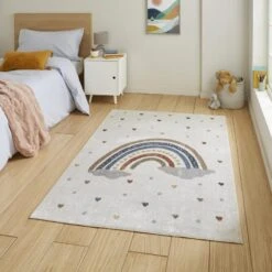 Vida Rainbow Washable Rug -Dunelm Store 30907341