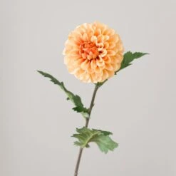 Artificial Orange Ball Dahlia Stem -Dunelm Store 30923134 alt02