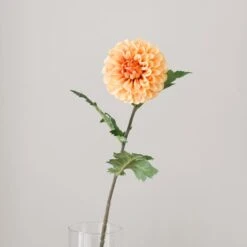 Artificial Orange Ball Dahlia Stem -Dunelm Store 30923134 alt03
