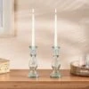 Set Of 2 Twist Taper Candles -Dunelm Store 30923473