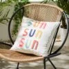 Sun Sun Sun Outdoor Square Cushion -Dunelm Store 30926387
