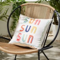 Sun Sun Sun Outdoor Square Cushion