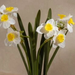 Artificial Daffodil Spray In Ceramic Plant Pot -Dunelm Store 30958149 alt01