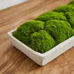 Artificial Moss In Cement Tray -Dunelm Store 30965091 alt01